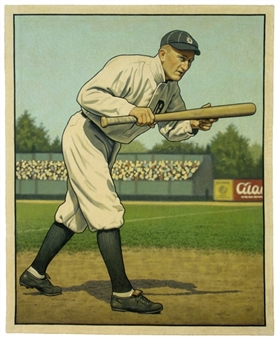 "A Baseball Card That Never Was: Ty Cobb (1950 Bowman)" Canvas Artwork 33x40 by Arthur Miller